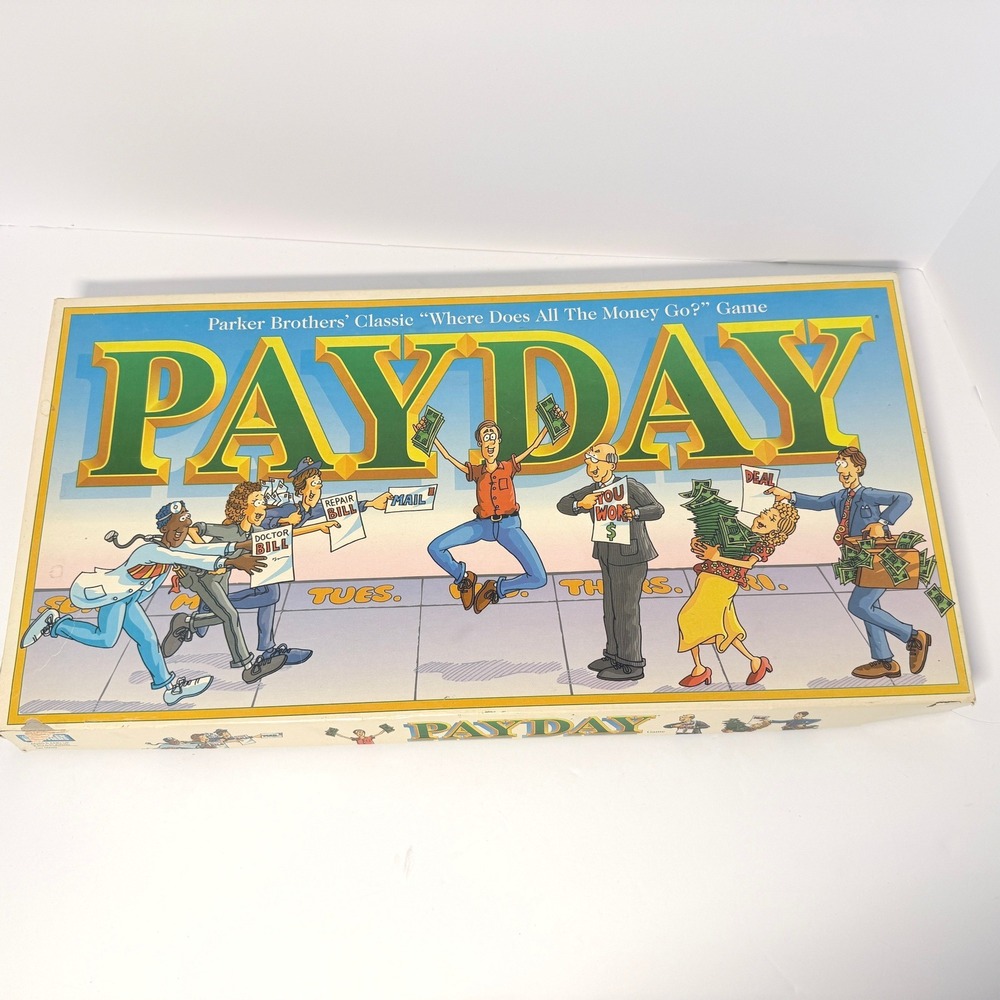 Vintage 1994 PayDay Board Game Parker Brothers Classic Family Finance Game